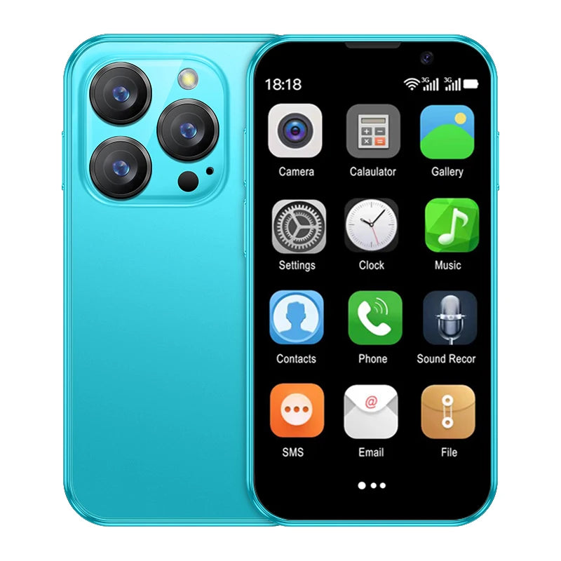 2025 New Mini Android Smartphone 3G WCDMA 2GB RAM 16GB ROM 3.0" Display 5MP Camera Dual SIM Smart Cellphone Play Store WhatsAPP