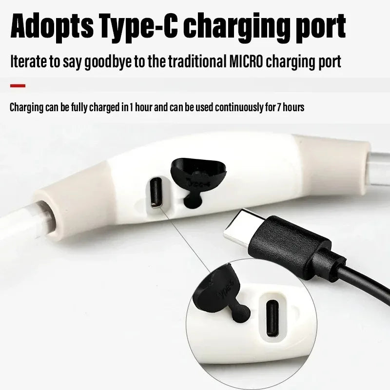 2PCS LED Dog Collar Light - Type-C Charging Waterproof Glow Necklace, Reflective Anti-Lost Safety Collar for Night Walking