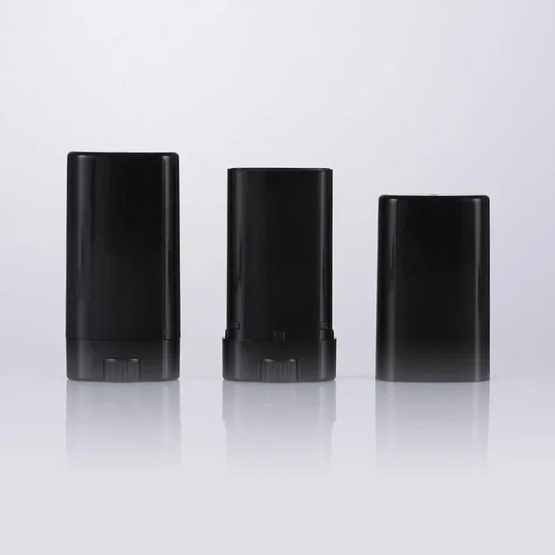 100pcs 15g Plastic Oval Lip Balm Tubes Travel Deodorant Containers Perfume Homemade Solid Lotion Portable Makeup Lipstick Tubes