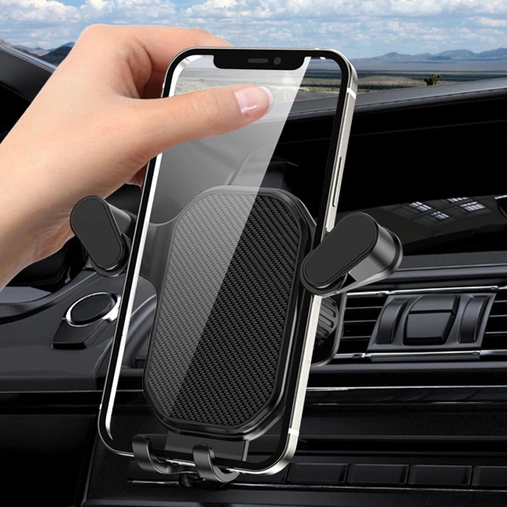 Universal Gravity Car Cell Phone Holder Mobile Phone Stand GPS Navigation Support Car Air Vent Mount Bracket For iPhone Realme