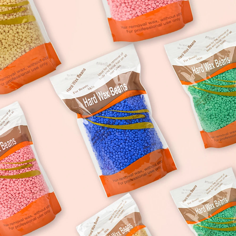 1000g Hard Wax Beans Hot Film Depilatory Wax Beads Full Body Hair Removal Wax for Wax Heater Machine Beauty Tools