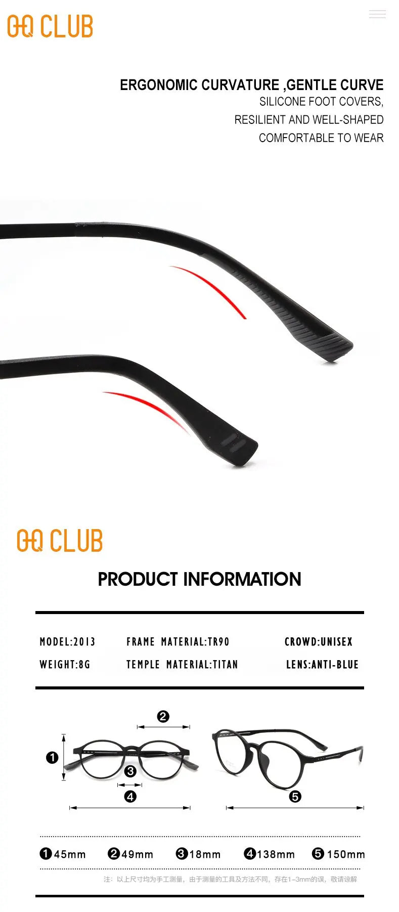 O-Q CLUB Ultra-light Reading Glasses Woman Optical Classic Round TR90 Titanium Legs Lunette Pour Femme Original Women Sunglasses