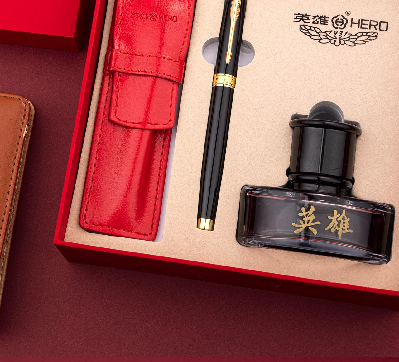 Hero 772 Classic Business Fountain Pen Set- Ideal Corporate Gift，Includes Ink & Classy Gift Box, Perfect for Business/Students