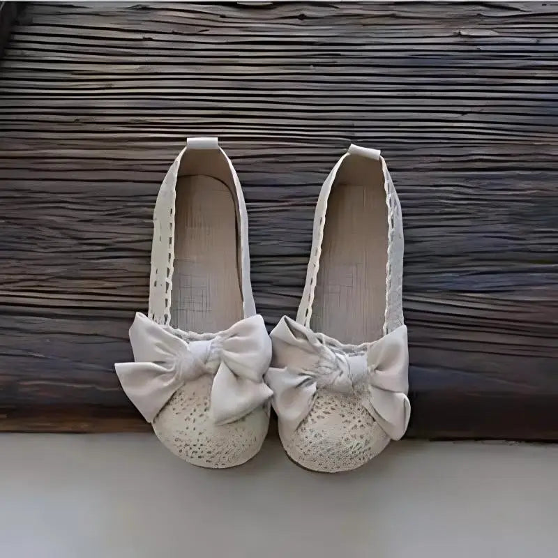 Summer 2026 Women's Flat Bottom Net Shoes Knot Hollow out Design Maternity Fisherman Shoes Casual Versatile Footwear