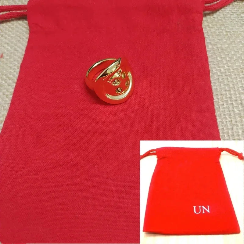 Summer Trendy New Products, Creative Button Rings, Women's Accessories, Romantic Holiday Gifts for Friends, Jewelry Gift Bags