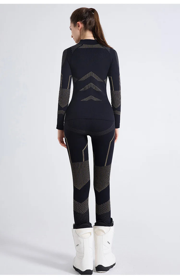 Ski Quick-drying Clothes Intimatesheattech Compression Sweat-wicking Breathable Women's Outdoor Hiking Sportswear Functional