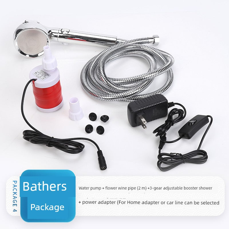 Dc12v DC Brushless Pump Balcony Watering Outdoor Car Washing Pump College Student Dormitory Bath Simple Shower