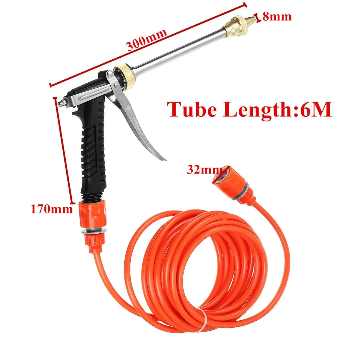 12V 100W 200PSI High Pressure Car Electric Wash Pump Sprayer Kit  Auto Washer Sprayer Cleaning Machine Set with Car Charger
