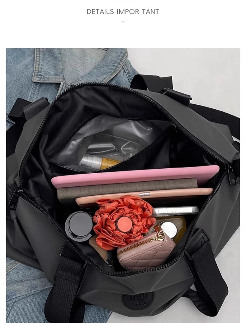 Travel bag Women's short-distance lightweight large-capacity duffel bag Men's business travel handbag Sports fitness backpack