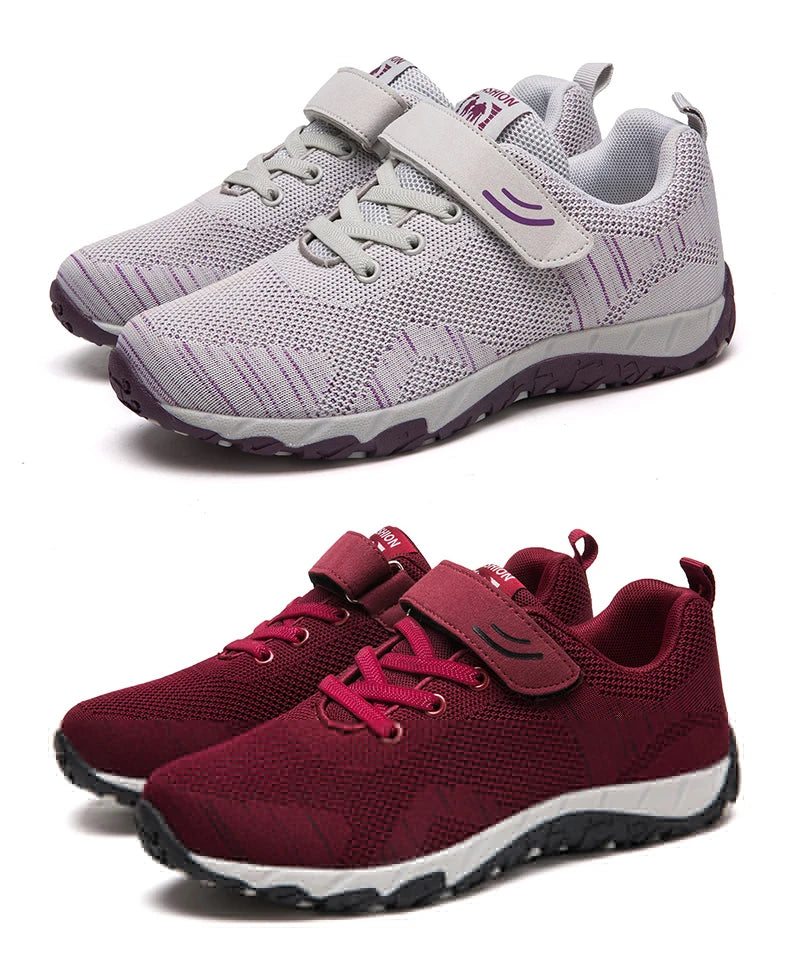 2024 Womens Dance Ladies Sport Shoes Breathable Walking Mesh Flat Shoes Woman White Sneakers Women Tenis Feminino Female Shoes