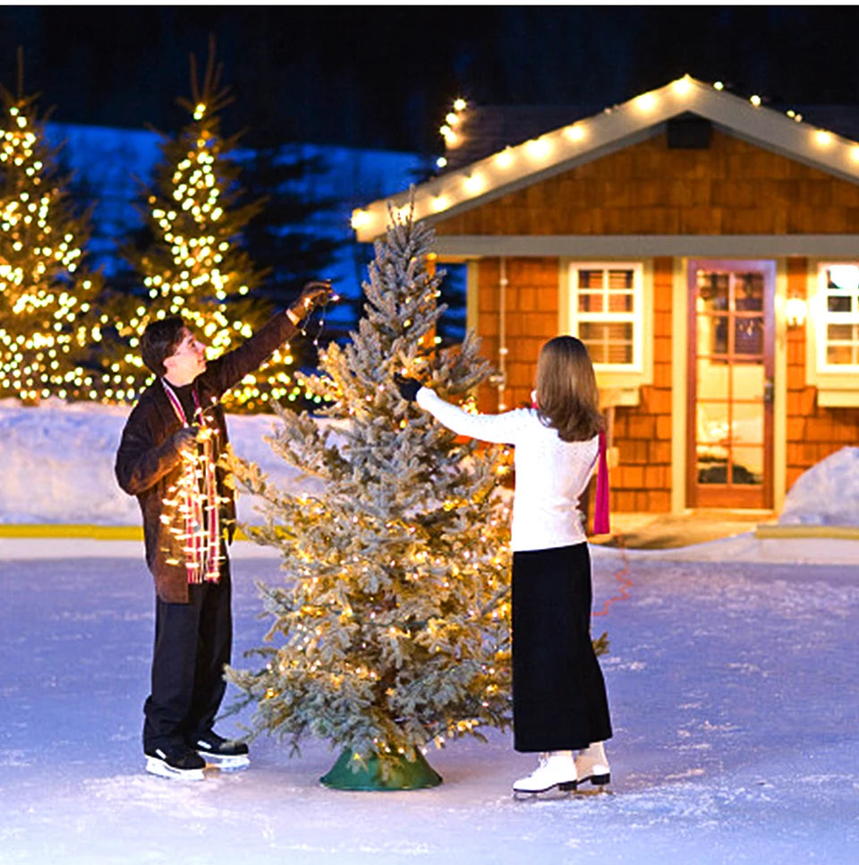 Large Size Solar Panel LED Solar Light Copper Wire Fairy Lamp String 50M 100M Outdoor Waterproof Garden Garland Christmas Decor