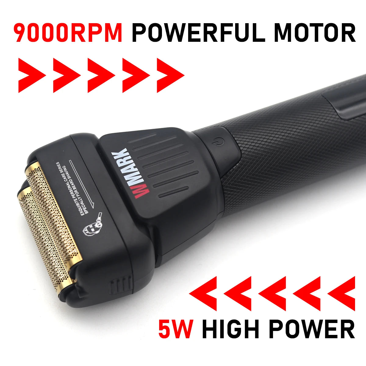 VGR WMARK Professional Hair Clipper for Men DLC Blade 9000RPM Double Foil Professional Barber Machines V003 V906 NG7982