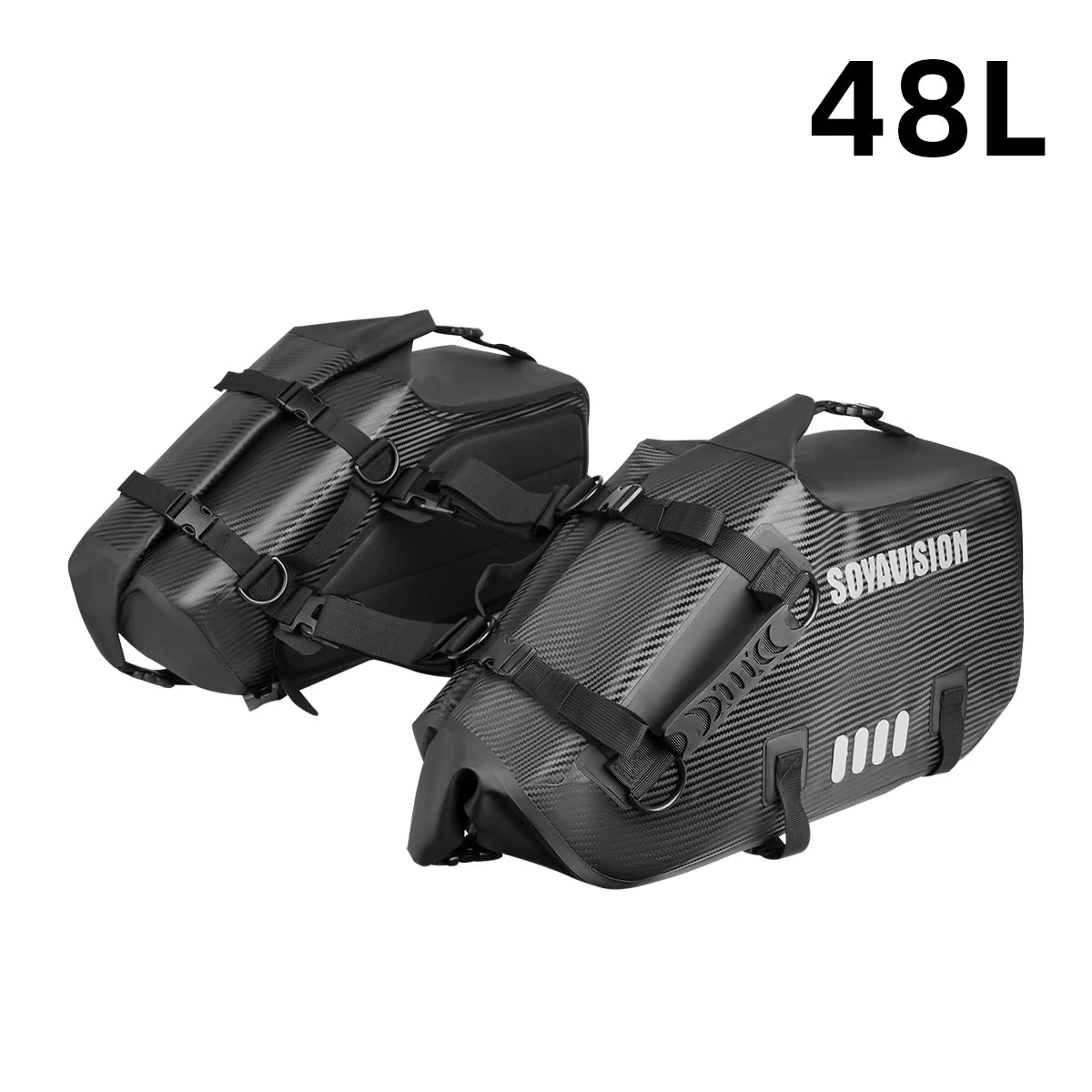 Waterproof Motorcycle Bag 18L 28L 48L Motorcycle Saddle Side Bag Large Capacity Universal Fit Motorcycle Pannier Bag
