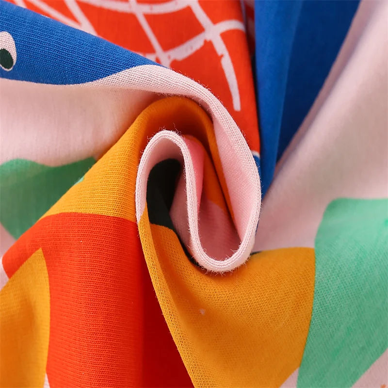 Jumping Meters 2-7T Animals Print 100% Cotton Baby Girls Tees Cotton Summer Toddler Clothes Kids Tops Children's Tshirts