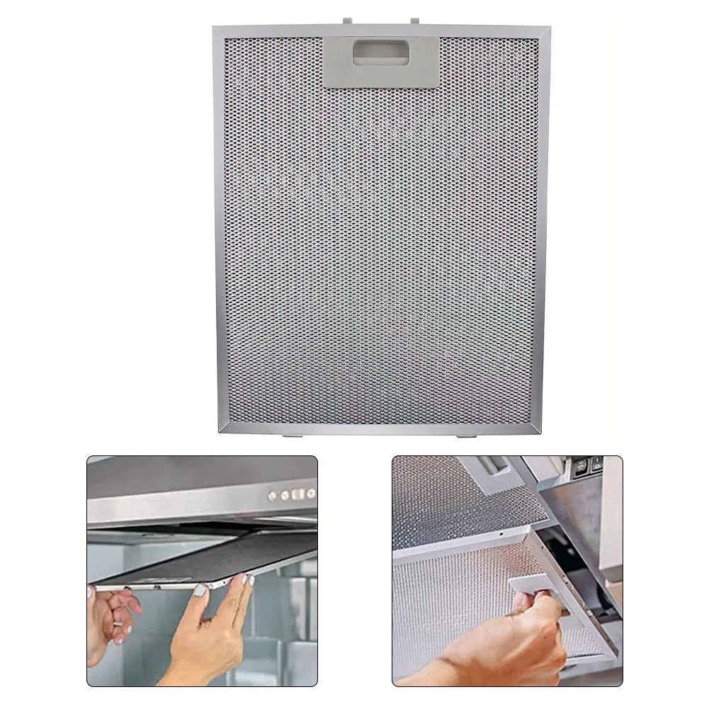 Range Hood Filter Cooker Hood Grease Filter Kitchen Extractor Ventilation Aluminium Aspirator Filter Mesh Replacement 30*26cm