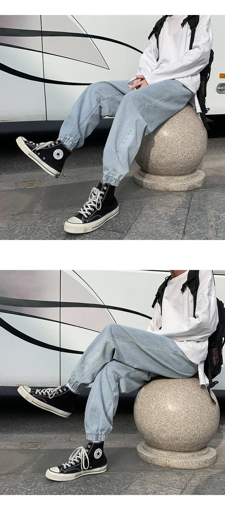 Jeans men Jeans Man Loose Joggers Streetwear Harem Jeans Cargo Pants Ankle-Length Denim Trousers denim pants joggers men
