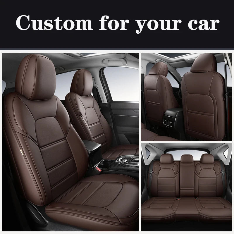 Custom Car Seat Cover For Mazda 3 Bk Bl Cx4 Cx7 6 Cx3 Cx30 Cx5 Atenza Luxury Leather Man Woman Gifts Auto Interior Accessories