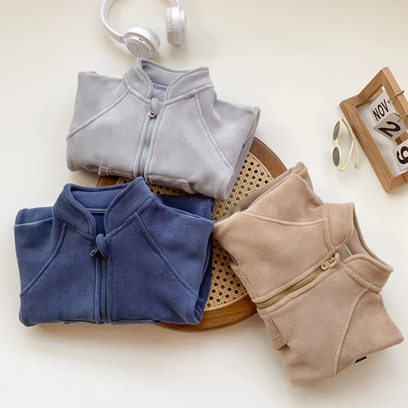 IYEAL Baby Boy Clothes Girl Rompers Newborn Infant Baby Clothing Soft Warm Fleece Jumpsuit Playsuit Autumn Toddler Outwear