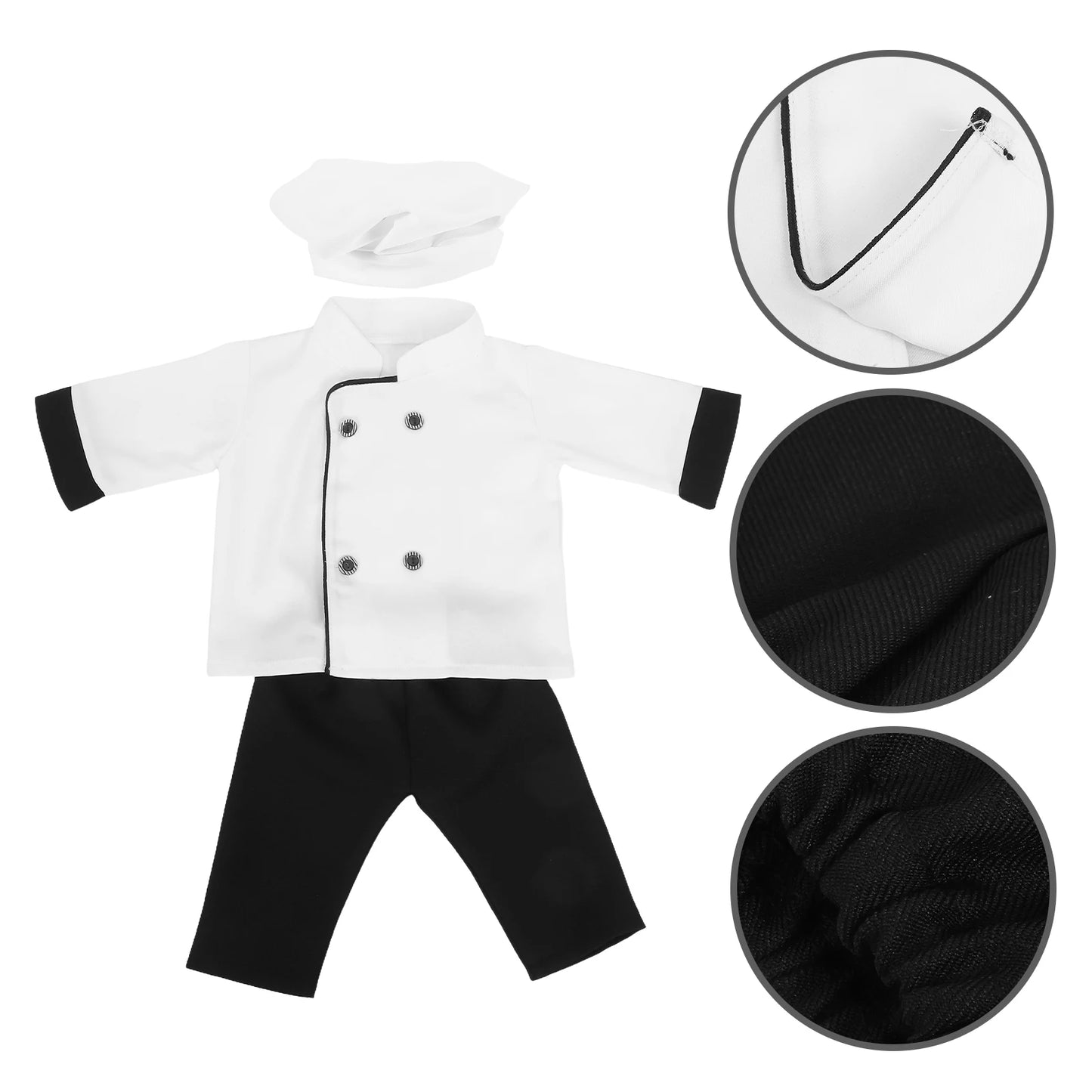 Girls Suit Baby Photography Clothing Newborn Boy Photoshoot Outfits Prop Chef Clothes