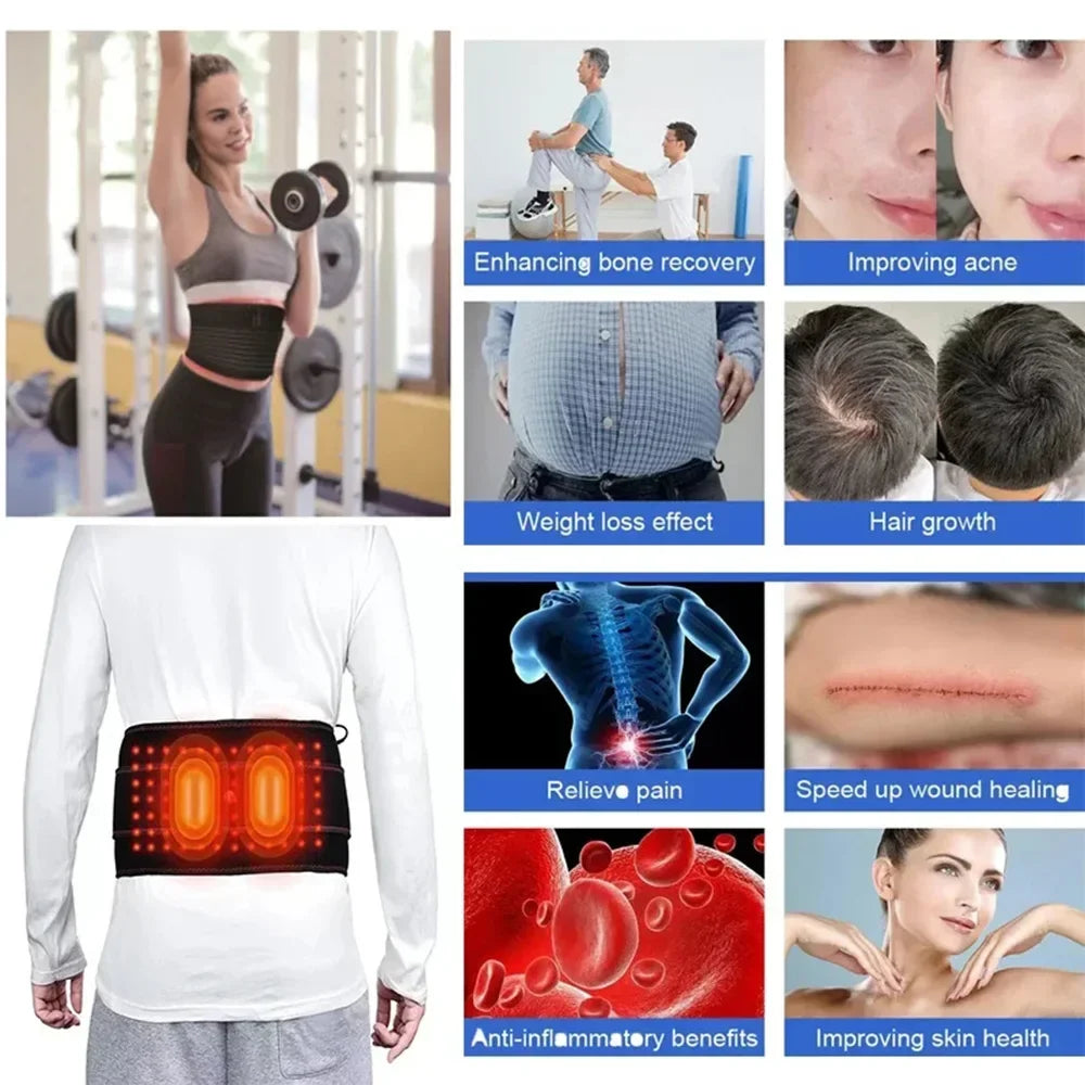 Red Infrared Light Therapy Pad LED Beauty Devices for Face and Body Back Knee Hands Feet Relief Portable 660nm 850nm Heat Pad