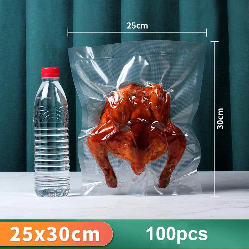 Vacuum Packaging Bags for Food 100pcs Food Storage Vacuum Bags for Vacuum Sealer Machine  Food Fresh Long Keeping Empty Bags