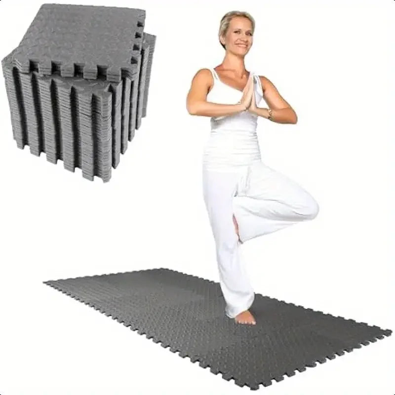 8/16pcs Interlocking Foam Floor Tiles Easy Assembly Fitness Training Rugs Soft Anti-Fall Interlocking Floor Mat Home Yoga Mat