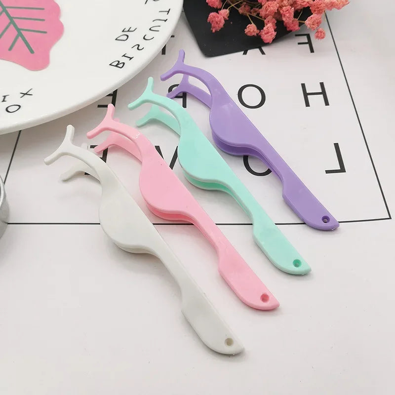 1/2Pcs False Eyelash Tweezers Fake Eye Lash Applicator Eyelash Clip Eyelash Extension Makeup Cosmetic Tool Tweezers