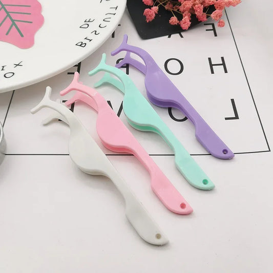 1/2Pcs False Eyelash Tweezers Fake Eye Lash Applicator Eyelash Clip Eyelash Extension Makeup Cosmetic Tool Tweezers