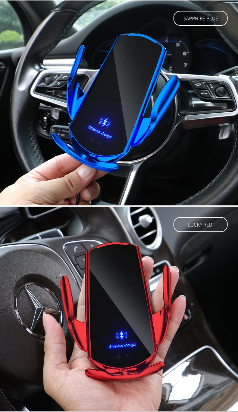 Car Wireless Charger Air Vent Car Phone Holder Fast Charging Station Car Bracket For iPhone 17 16 15 14 Samsung Xiaomi Oppo Vivo