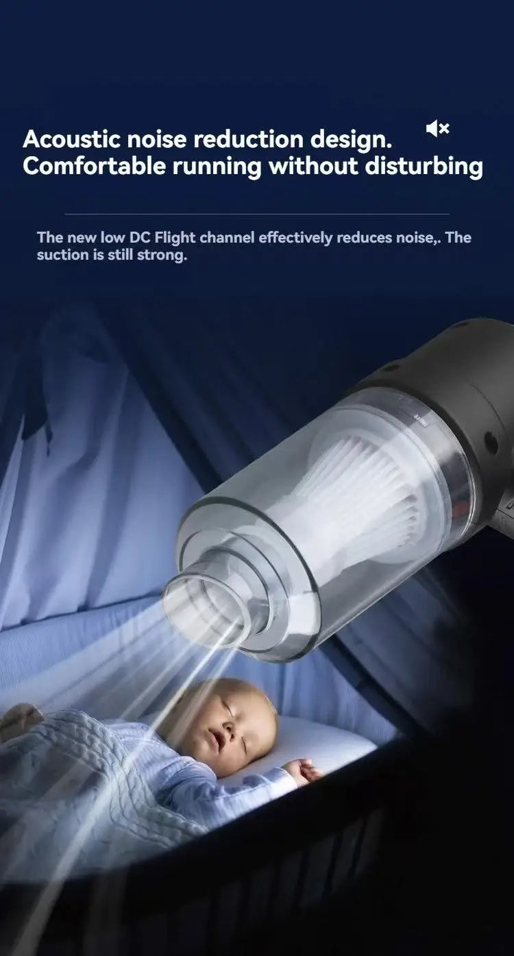 Car Cordless Vacuum Cleaner Portable Large Suction Household Cleaning Equipment Handheld Dust Collector Small Mini Dust Blower