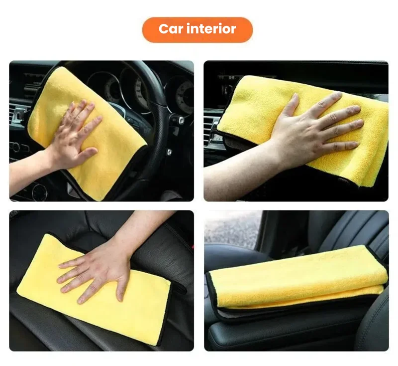 High Quality Microfiber Car Wash Towel Absorbent, Scratch - Free Cleaning Cloth for Drying & Auto Detailing - Ideal for Car Care
