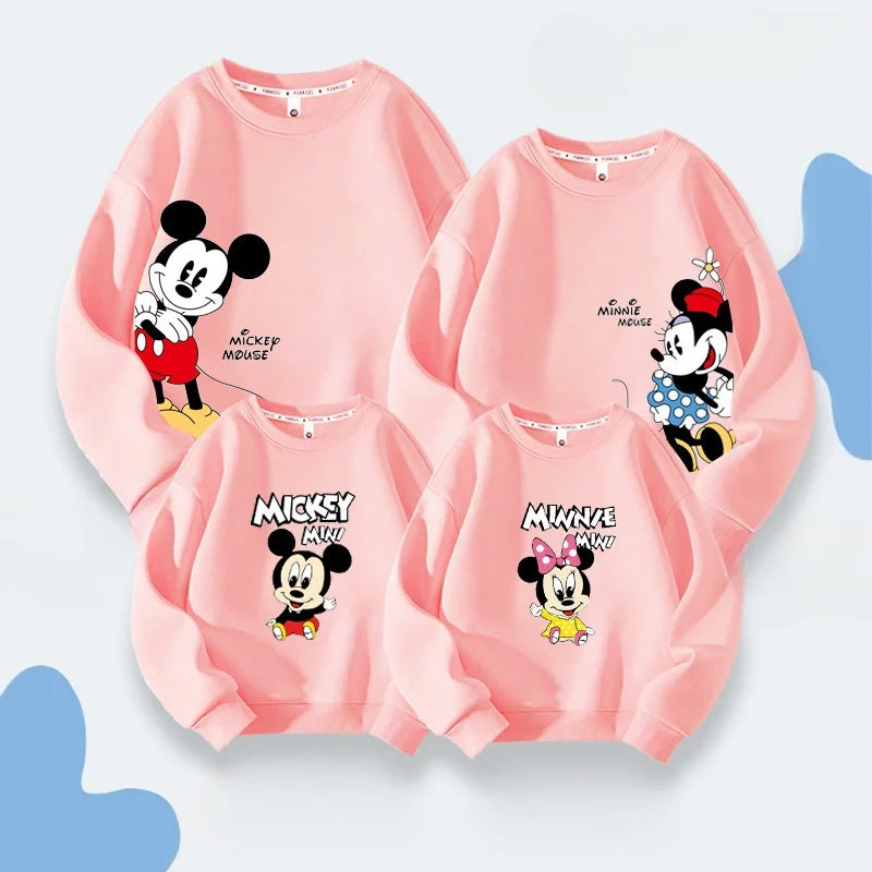 Mother Kids Clothes Matching Family Outfits Parent Child for Autumn and Winte Clothing Sweat-shir