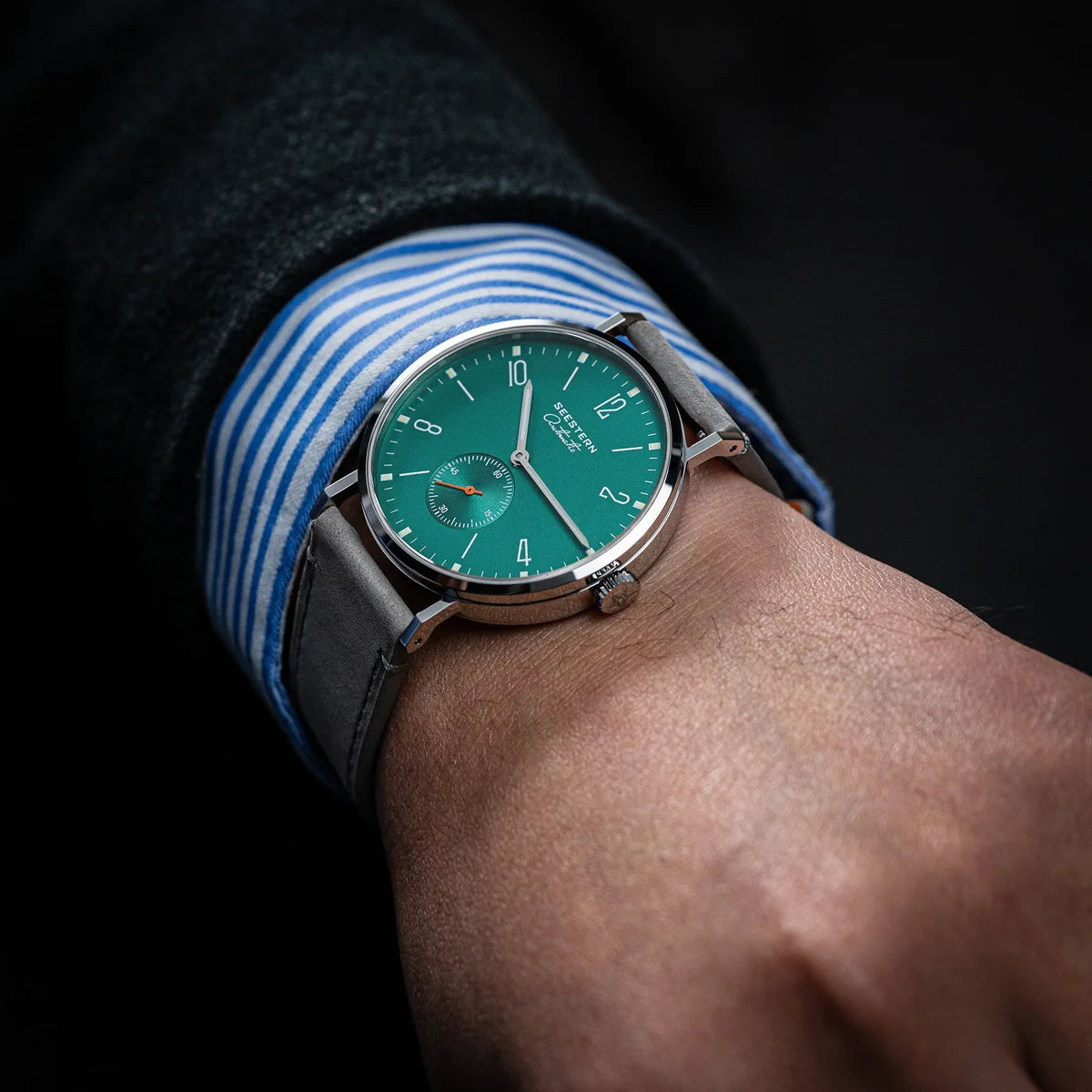 SEESTERN 2024 New Men Watch Automatic Business Wristwatches ST1701 Movement Ultra Thin Clock Top Brand Luxury  Fashion Casual