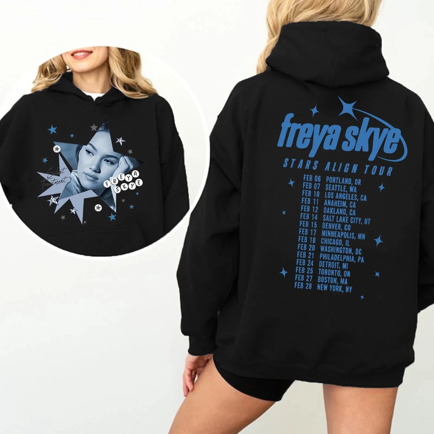 Silent Treatment Hoodies Freya Skye Fashion Clothes Winter Spring Fleece Long Sleeve Hooded Sweatshirts Male Female Pullover