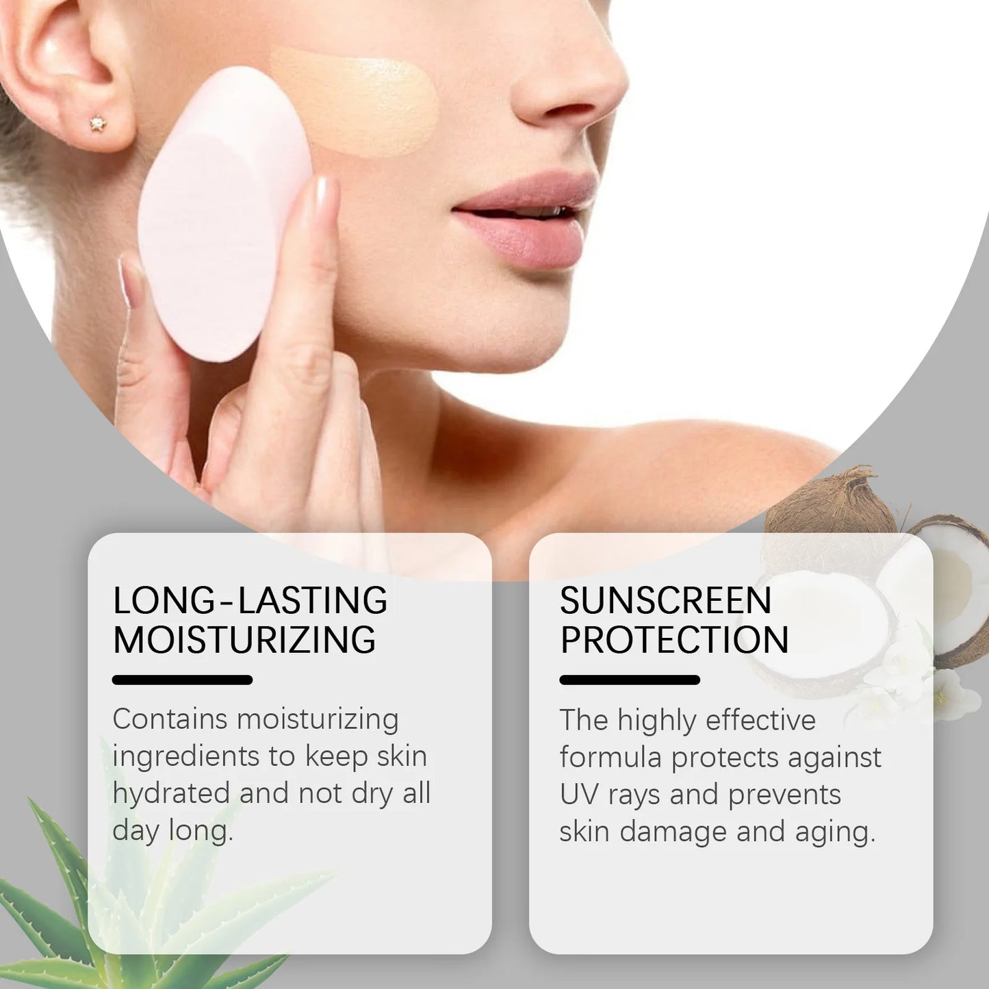 Spf 15 Colour Changing Foundation Full Coverage Waterproof Makeup of the Face Brightening Mature Skin Foundation Cosmetics 30ml