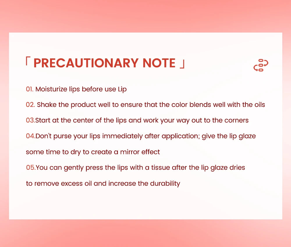 QIBEST Watery Gloss Lip Glaze Moisturizing Long Lasting Sexy Red Liquid Lipstick Mirror Glossy Lip Gloss Tint Cosmetic For Women