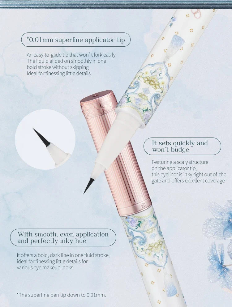 Flower Knows Mascara Eyeliner Butterfly Cloud Collection Long-lasting Waterproof Lash-Lengthening Non-Smudge Fine Natural