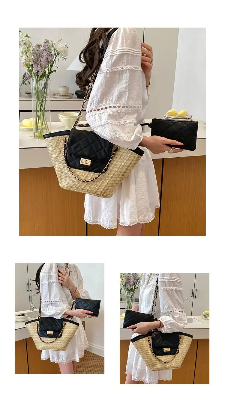 High-End Fashion Simple Designer Diaper Bags For Women Luxury Leather Large Capacity Elegant Tote Bag Minimalist Casual