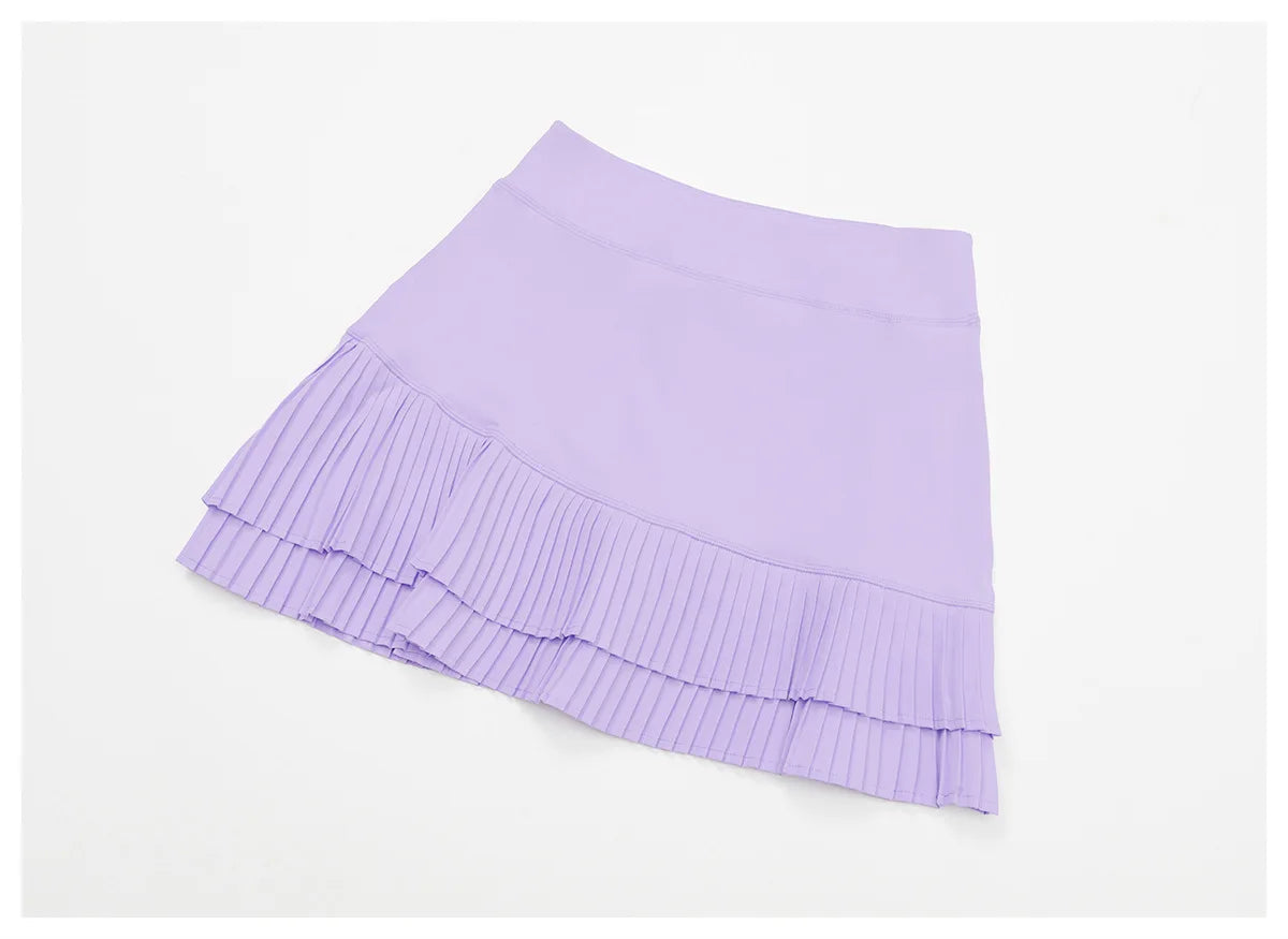 High Waist Sports Short Skirt Lined Shorts Women Fitness Yoga Quick Dry Running Sport Skirts Tennis Skirt Golf Wear for Women