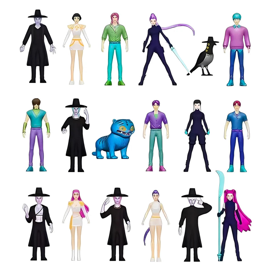 Anime Movie Blind Box K-POP Witch Hunt Super Idol Rumi Mira Zoey Demon Hunter Mini Figurine PVC Model Birthday Gift Blind Box