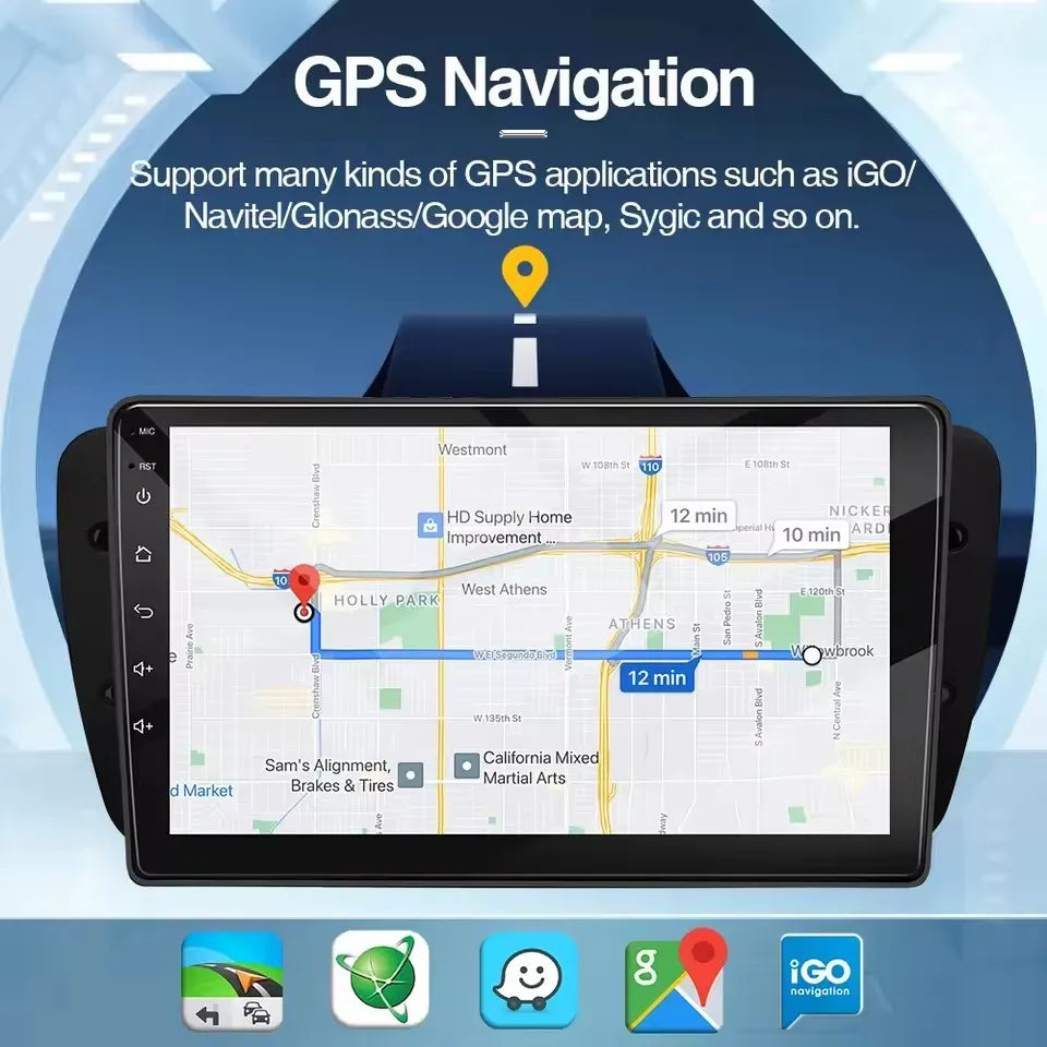 Car Radio For Peugeot 207 2006 - 2015 Multimedia Video Player Navigation Stereo GPS Android 14 wireless Carplay DSP RDS 5G WIFI