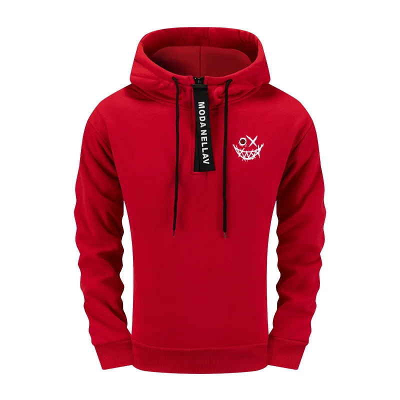 Mens 2 Piece Coord Set 2025 New Half Zip Hoodie and Pants Urban Streetwear Tracksuit Autumn Winter Casual Wear