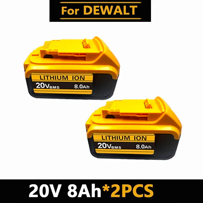 Original for DeWalt 6Ah/8Ah/12Ah 20V battery replaceable DCB184 DCB200 DCF892 DCF845 DCF850 DCF911 DCD800 DCD805 Tools Battery