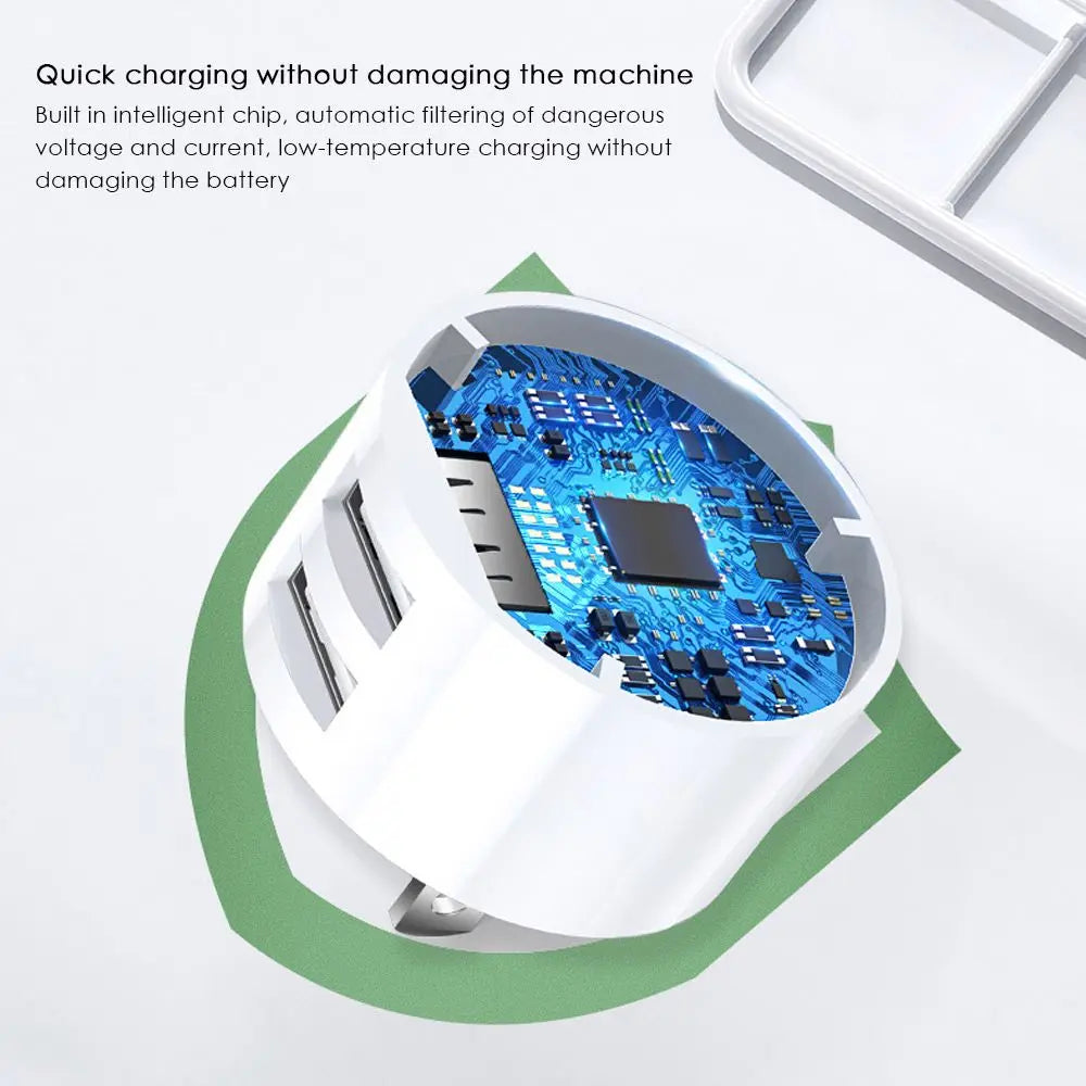 5V 2.1A Dual USB Charger Quick Charge Wall Charger Mobile Phone Charging Mini Adapter Travel Charger
