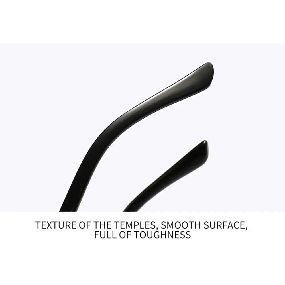 Trendy Rimless Rectangle Sunglasses Personalized Jelly Colored Frameless Sun Glasses Retro Shades Fashion Travel UV400 Eyewear
