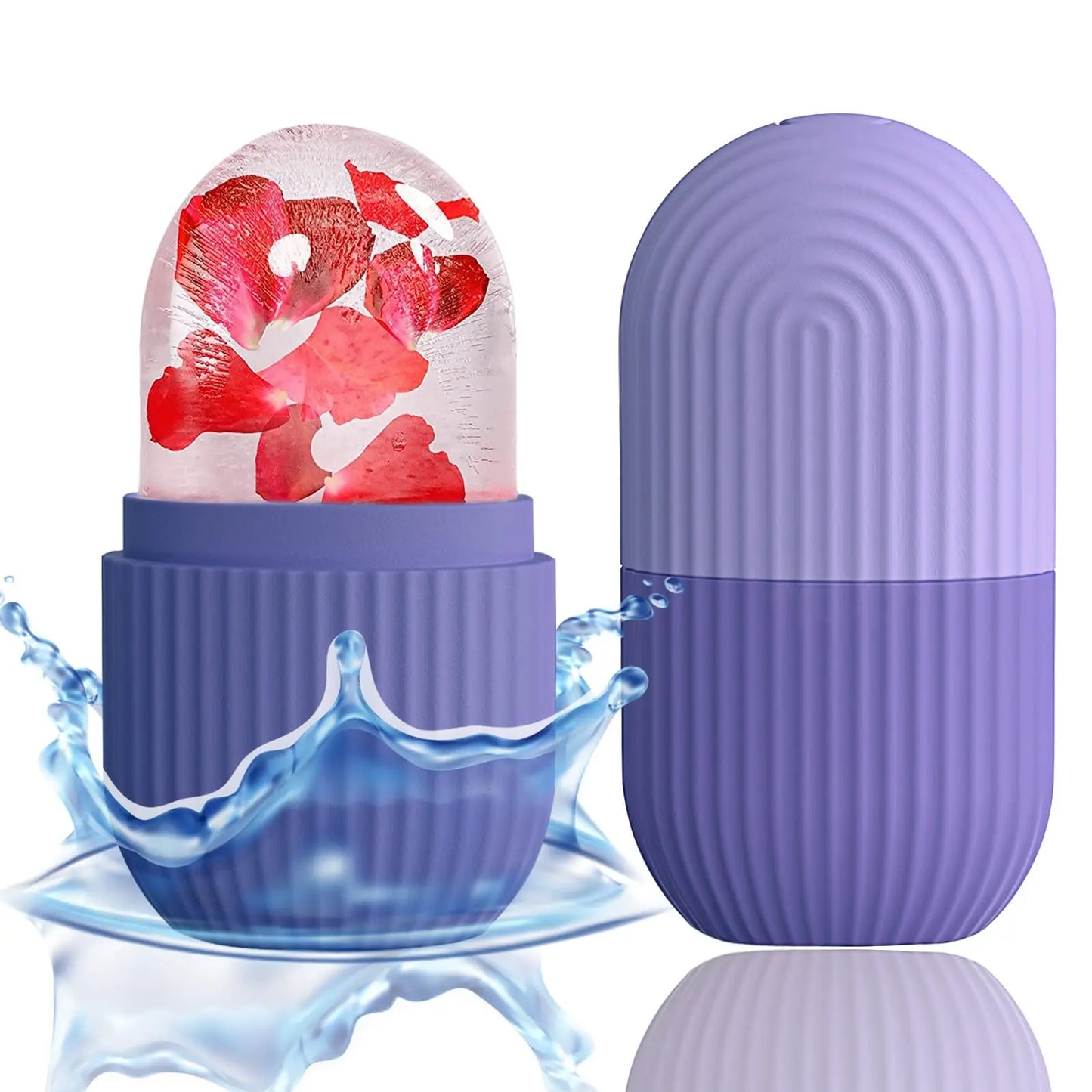 Ice Face Roller Stainless Steel Face Roller Gua Sha Tool,Facial Ice Roller Mold for Face Eye Skincare Tools Lifting Contouring