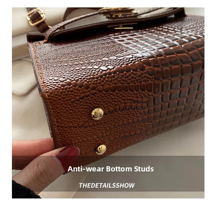 Fashionable  Handbag Women's Shoulder Bag Versatile Crossbody Small Square Bag Elegant Single-Strap Handbag