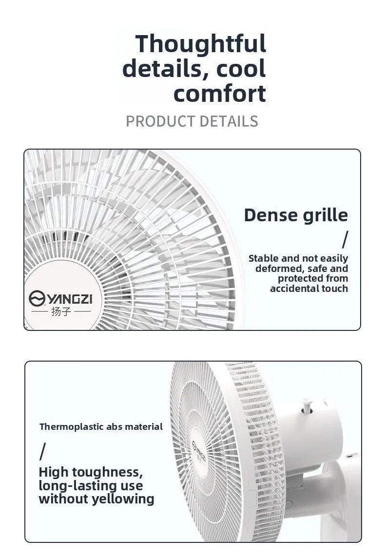 Wall-mounted electric fan commercial wall-mounted super powerful small fan punch-free remote control fan