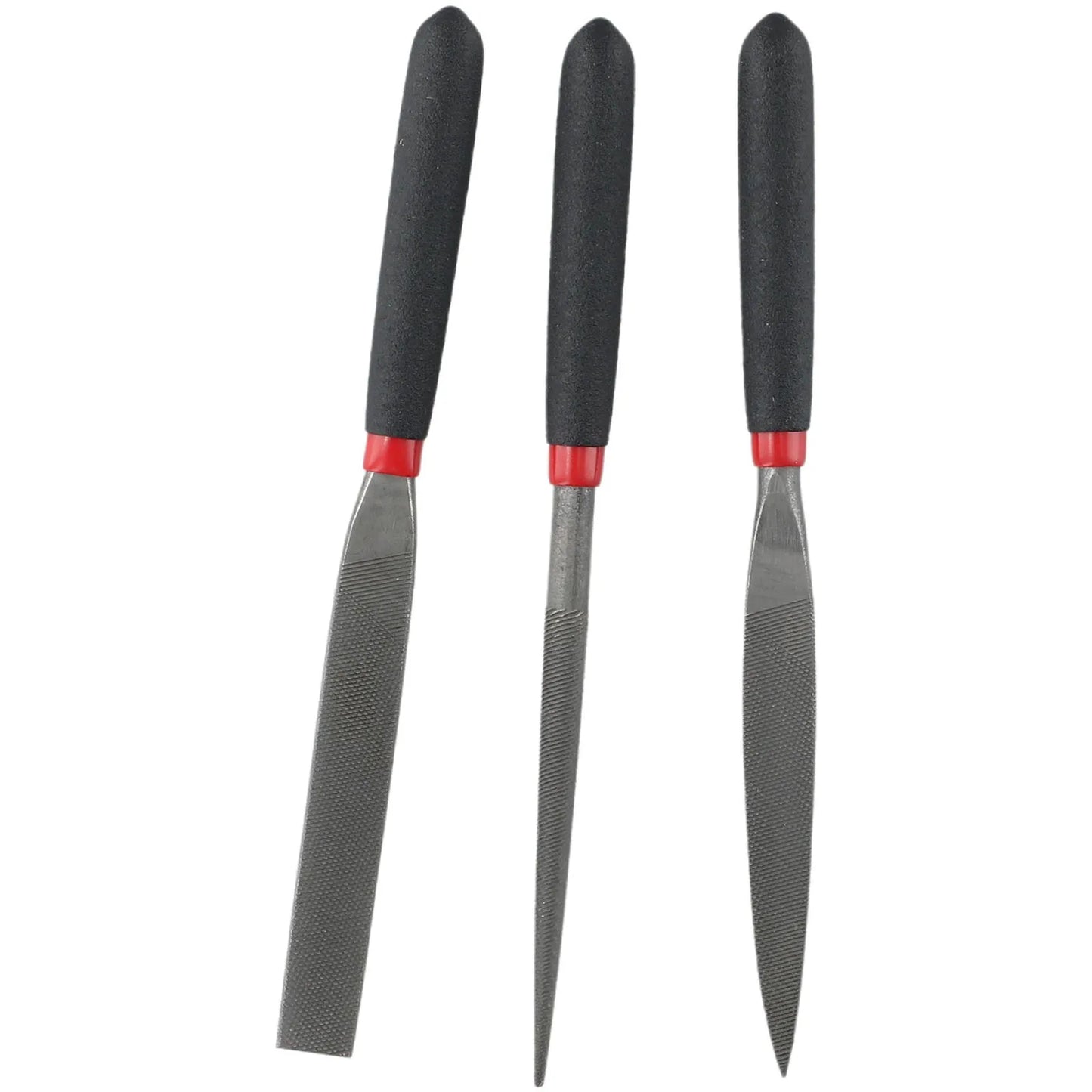 Hand Operated Tools Files Model Files Reliable 3Pcs/Set Half Round File Mini Files Round File Steel Flat File Home