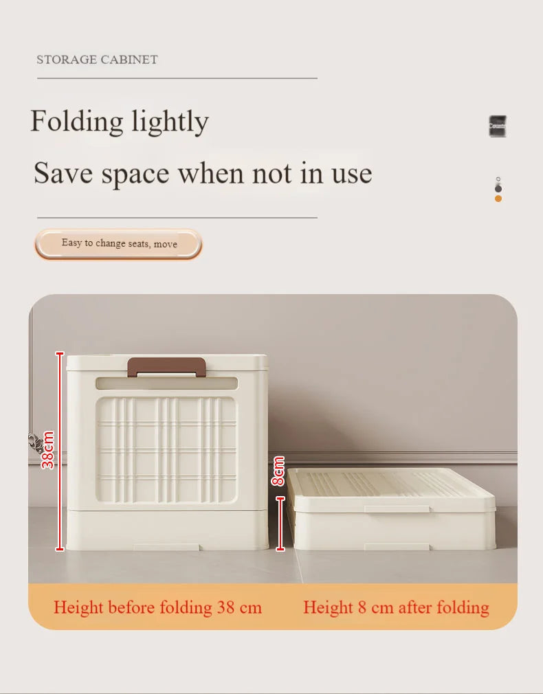 Large Capacity Folding Storage Cabinet - Dustproof Wardrobe Closet Organizer Easy Install